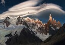 Golden Peaks Lenticular Sky Plakat / 21x30