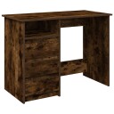  Skrivebord røkt eik 102x50x75 cm konstruert tre