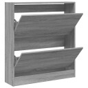  Skoskap grå sonoma 80x21x87,5 cm konstruert tre 8721012381582