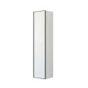 Dansani Inzo Urban Alu ramme Svart Høyskap 1 dør B40xh176x35cm Brun eik / 40cm Høyre Hengslet