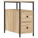 vidaXL Nattbord sonoma eik 30x60x60 cm konstruert tre