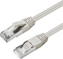 MicroConnect - Koblingskabel - RJ-45 (hann) til RJ-45 (hann) - 15 m - 6 mm - S/FTP - CAT 6a - halogenfri, innendørs, formstøpt, rund, uten hindringer - grå