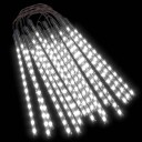 vidaXL 20stk Meteorlys 30 cm kaldthvite 480 LED innendørs og utendørs