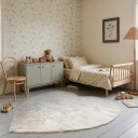 Barneteppe Aranga Super Soft Heart beige Størrelse: Ø 120 cm