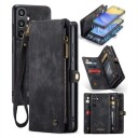 Samsung Galaxy A15 Caseme 008 2-i-1 Multifunksjonell Lommebok-deksel Svart