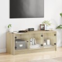 vidaXL TV-benk med dør sonoma eik 102x37x42 cm 8721012213586