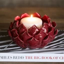 Riviera Maison Lyseholder Artichoke Bowl Burgundy