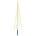 vidaXL Juletrebelysning med spyd og flaggstang 300 cm 310 LED-lys