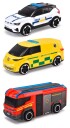 Dickie Toys SOS Team LegetÃ¸ysbiler 3+ Ã¥r 3 stk