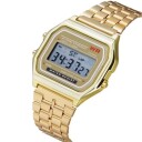 Classic Quartz LED Digital Herreklokke