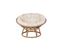 Venture Design Bonnie lounge lenestol Natur med offwhite pute Spinnfunksjon Natur