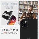 Spigen Ultra Hybrid S Mobildeksel for iPhone 15 Plus med MagSafe - Gjennomsiktig