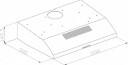 Silverline Innebygd Ventilator 60 cm Rustfritt Stål med 366 m³/h Luftstrøm