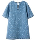 Name It Kjole   Denim   NkfPsilla   Light Blue Denim/Flower AOP   Name It   13 år (158)   Kjole Blå Lyseblå