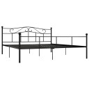  Sengeramme svart metall 200x200 cm