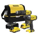 Stanley Tools Stanley Fatmax SFMCK465D2S QW Verktøysett Med Batteri + Lader 18V