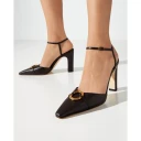 Manolo Blahnik Dame Sko Brun 38 1/2 EU,