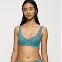 Triumph BH Amourette Wired Bra With Lace Turkis D 95 Dame