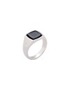 Tom Wood Jewellery Kay Ring Blue Hawk Eye Ring Sølv 66