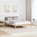  Sengestamme Brun og taupe 140 x 200 cm Heltre furu