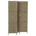 vidaXL Romdeler med 3 paneler 116x160 cm vannhyasint brun