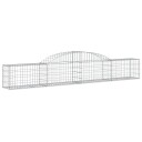 vidaXL Gabionkurver buede 7 stk 300x30x40/60 cm galvanisert jern