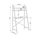 Desk HOME4YOU - eikebark / brun