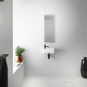Pulcher Coco 1R Servant 36X18cm Matt Hvit SolidTec