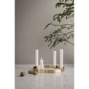 Ferm Living Circle liten lysestake i messing for 4 lys