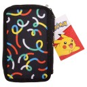 Pokémon Dobbelt Neon Pennal m/ skrivesaker - Pikachu