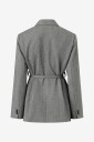 Gina Tricot Grå Herringbone Belted Blazer for Dame