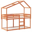  Køyeseng med tak voksbrun 90x190 cm heltre furu 8721102669446