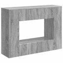 vidaXL Konsollbord Stripete Grå Sonoma 101 x 29 x 74 cm Konstruert tre