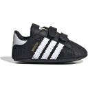 Adidas Originals Core Black/Ftwr White/Gold Met. Superstar Crib Sneakers 20