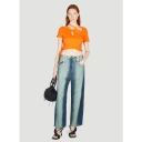 Ottolinger Dame Topper Oransje M,