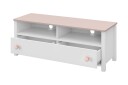 Hilts Tv-Benk 120x42 cm - Hvit/Rosa