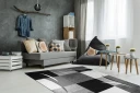 London Patch Friezematte 200x290 - Svart