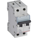 Legrand 5 stk TX³ MCB automatsikring C10 2P 2M 6/6kA