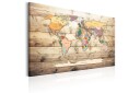 Tavle World Map: Colourful Continents 60X40 Artgeist sp. z o. o.