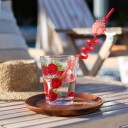 Seasons Summer Collection Sugerør Plast 4pk Jordbær