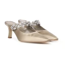 Manolo Blahnik Dame Sko Beige 37 EU,
