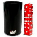 Dice Stack sett for 5 terninger, Rød