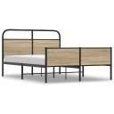 Sengeramme uten madrass sonoma eik 120x190 cm konstruert tre 8721158564832