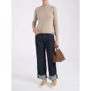 Gran Sasso Dame Strikkevarer Beige S,