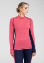 Dovre Women Langermet t skjorte 100% ull Pink