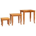 vidaXL Reirbord 3 pcs Naturlig Massiv Mahogni Tre