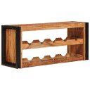 vidaXL Vinhylle Brun 100 x 45 x 33 cm Solid akasietre