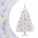  Kunstig sammensatt juletre med 150 LED Hvit 120 cm PVC og Stål