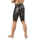 Late X Latex Lang Shorts med Penissleeve Menn    - Svart - M