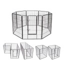 Hundehage I Metall 80X80Cm 8 Deler